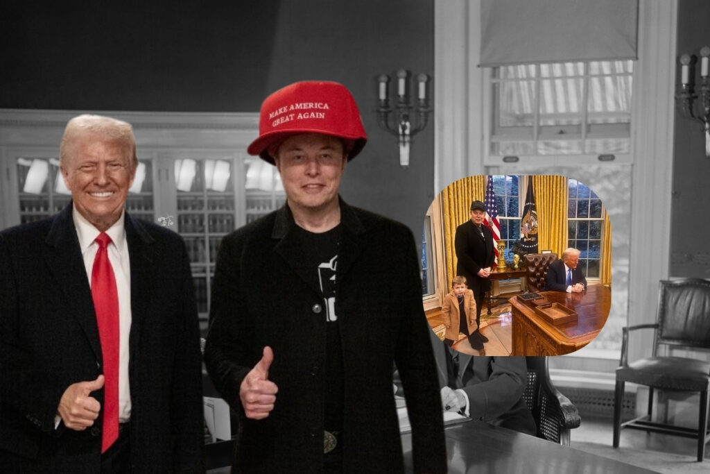 abd baskani donald trump ve elon muskin oval ofisteki gorusmesinde patron kim tartismasi OP32VrRZ