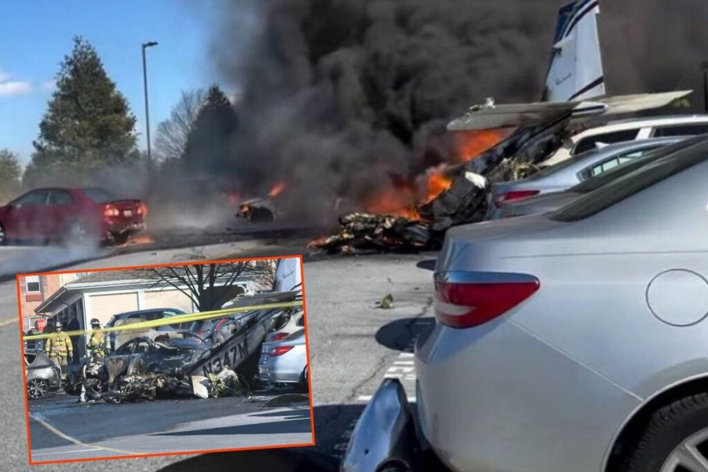 amerika pensilvanyada kucuk bir ucak huzurevinin otoparkina dustu 5 kisi yaralandi Gbhmsqxl