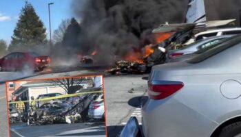 amerika pensilvanyada kucuk bir ucak huzurevinin otoparkina dustu 5 kisi yaralandi Gbhmsqxl