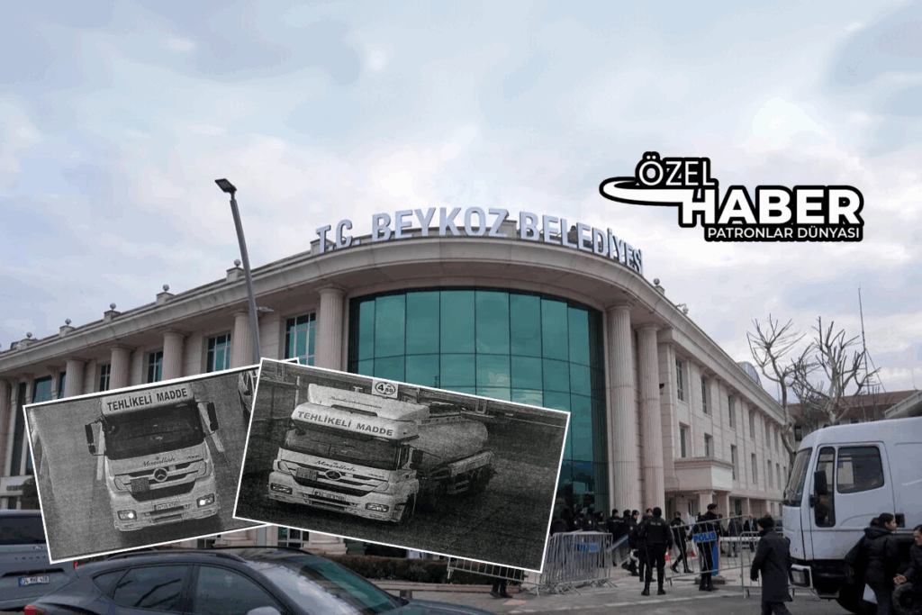 beykoz belediyesine ihale sonrasi gida teslimati yapildigi soylenen tirin aslinda petrol tankeri oldugu ve fw1AOAyF