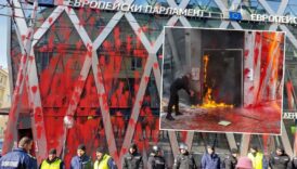 bulgaristanda euro karsiti protesto duzenlendi avrupa komisyonu temsilcigi atese verildi rTrb1nj9