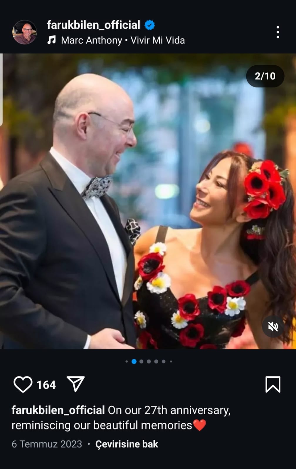 cigdem sabanci ile 27 yillik evliliklerini bitiren faruk bilen yeni askini instagramda paylasti sonra 8l9O8FNX