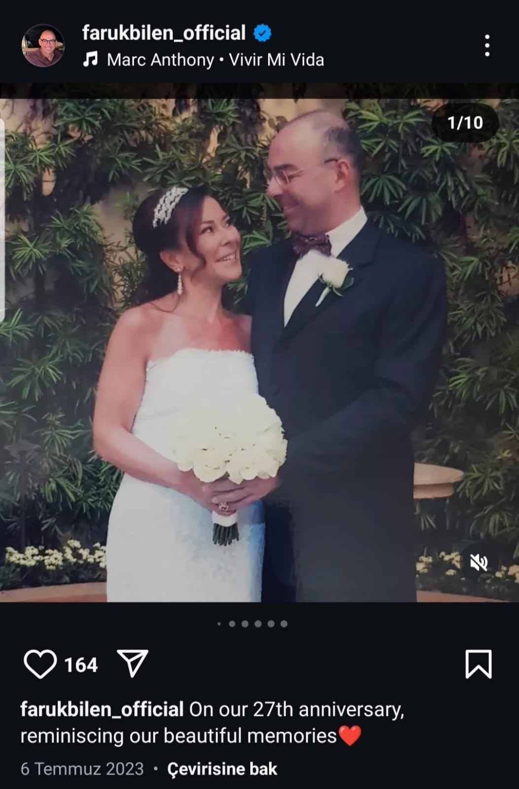 cigdem sabanci ile 27 yillik evliliklerini bitiren faruk bilen yeni askini instagramda paylasti sonra HZz7lG1R