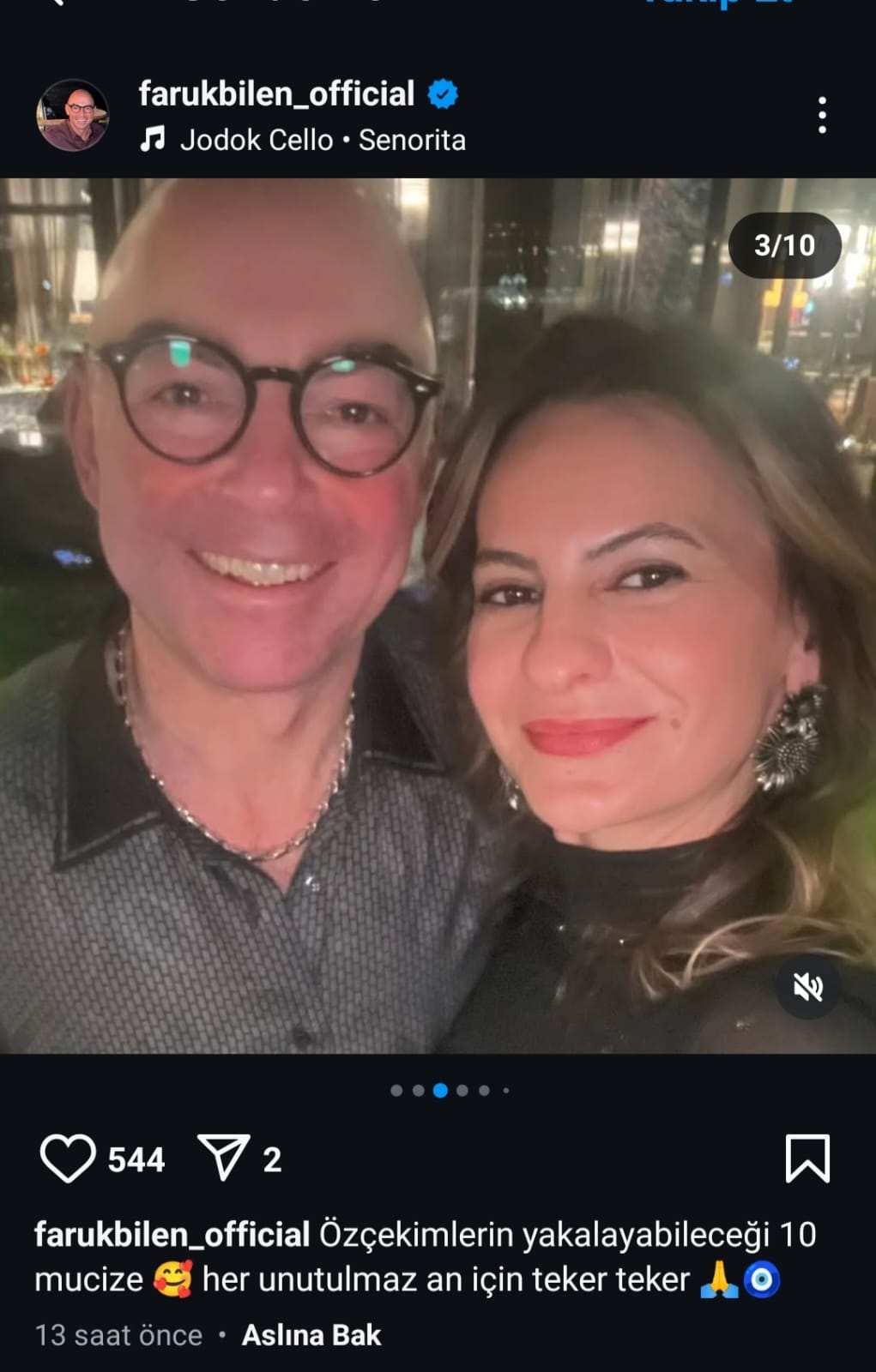 cigdem sabanci ile 27 yillik evliliklerini bitiren faruk bilen yeni askini instagramda paylasti sonra awh84MiI