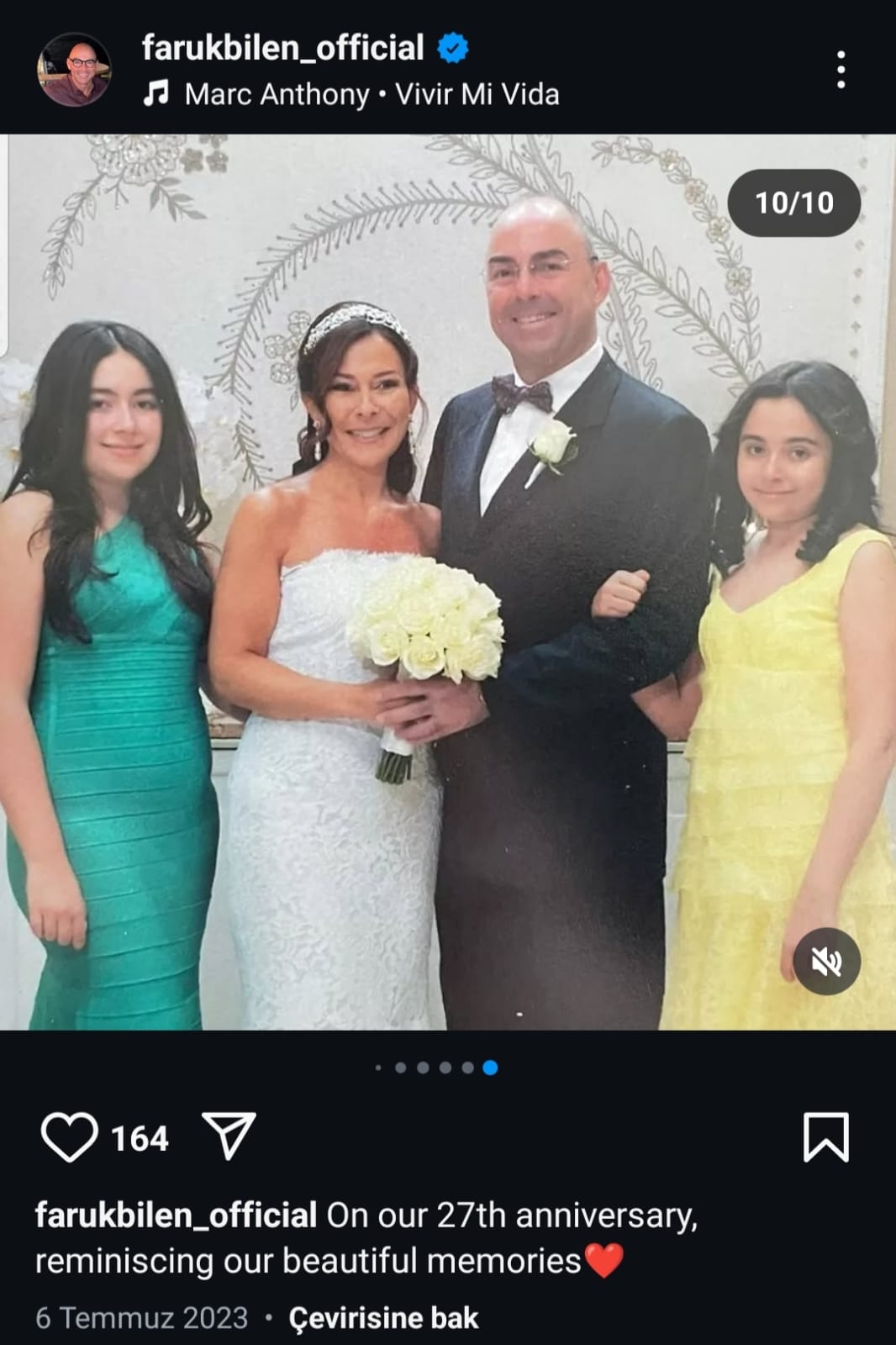 cigdem sabanci ile 27 yillik evliliklerini bitiren faruk bilen yeni askini instagramda paylasti sonra iqNyWzJC