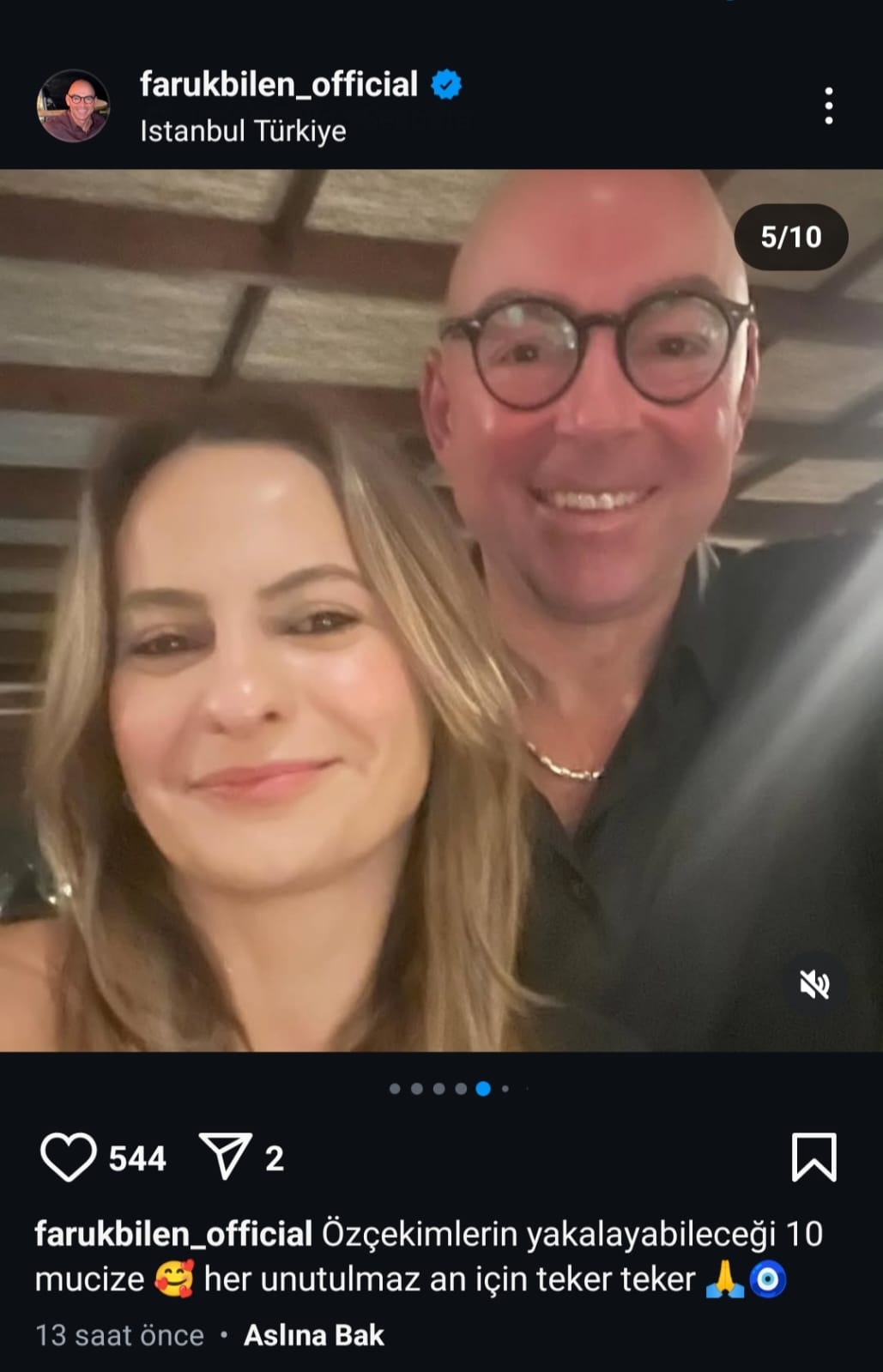 cigdem sabanci ile 27 yillik evliliklerini bitiren faruk bilen yeni askini instagramda paylasti sonra zemhaHZs