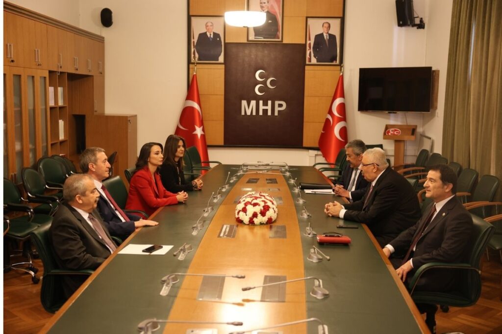 dem parti heyeti tbmmde mhp grubunu ziyaret etti devlet bahceli ve ahmet turk katilmadi alYFCSf5
