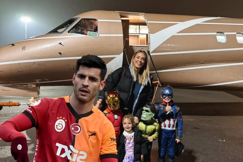 eski esinden gsli morataya surpriz derbi icin ozel ucakla geldiler agrIwUCZ