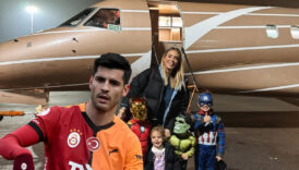 eski esinden gsli morataya surpriz derbi icin ozel ucakla geldiler agrIwUCZ