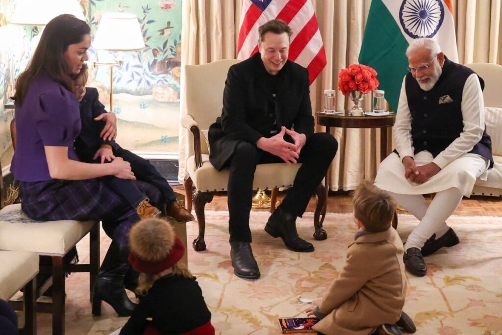 hindistan basbakani narendra modi ile gorusmesinde elon muska ailesi de eslik etti 5hH5Yn7U