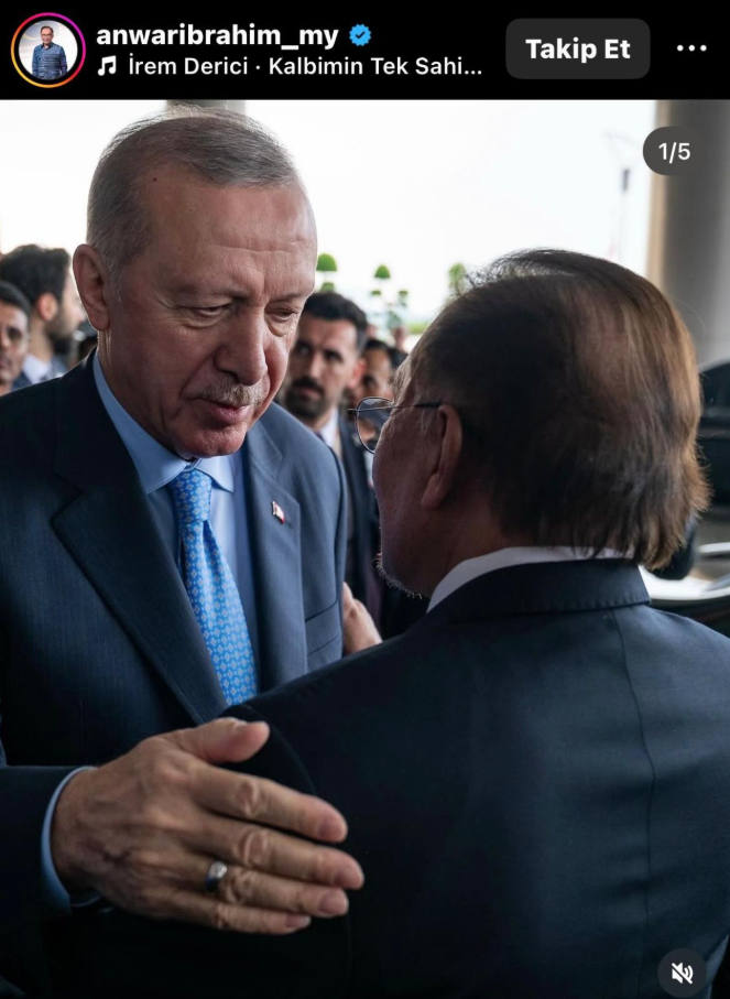 malezya basbakani enver ibrahim cumhurbaskani erdogana irem dericinin sarkisiyla tesekkur etti 0 bXtVcmWg