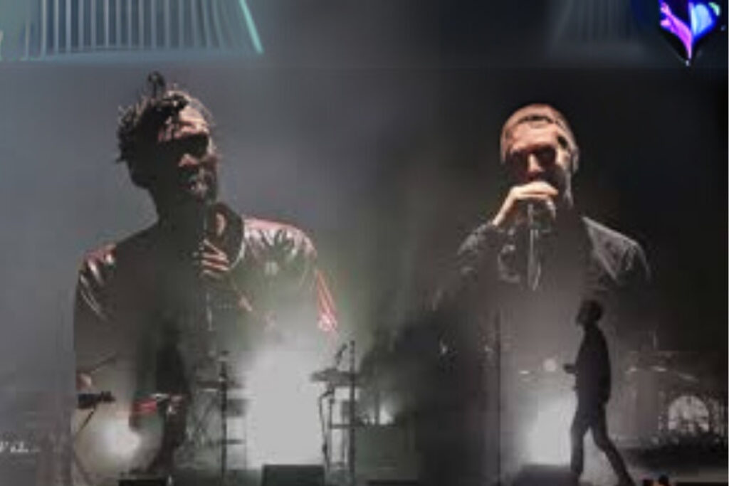 massive attackin bristolda gerceklestirdigi festivali muzik endustrisinde surdurulebilirlik icin tarihi bir donum noktasi olarak GxrGB3Vl