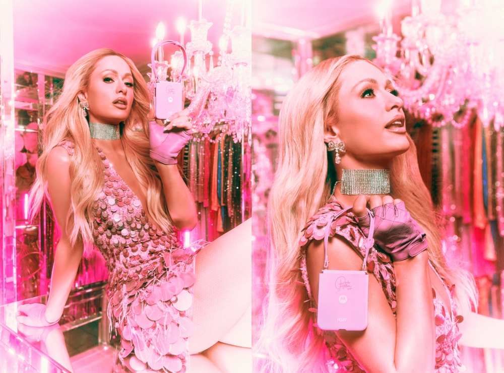 motorola razr paris hilton is birligiyle ve gosterisli kapak tasarimiyla 2000leregerigoturuyor 2
