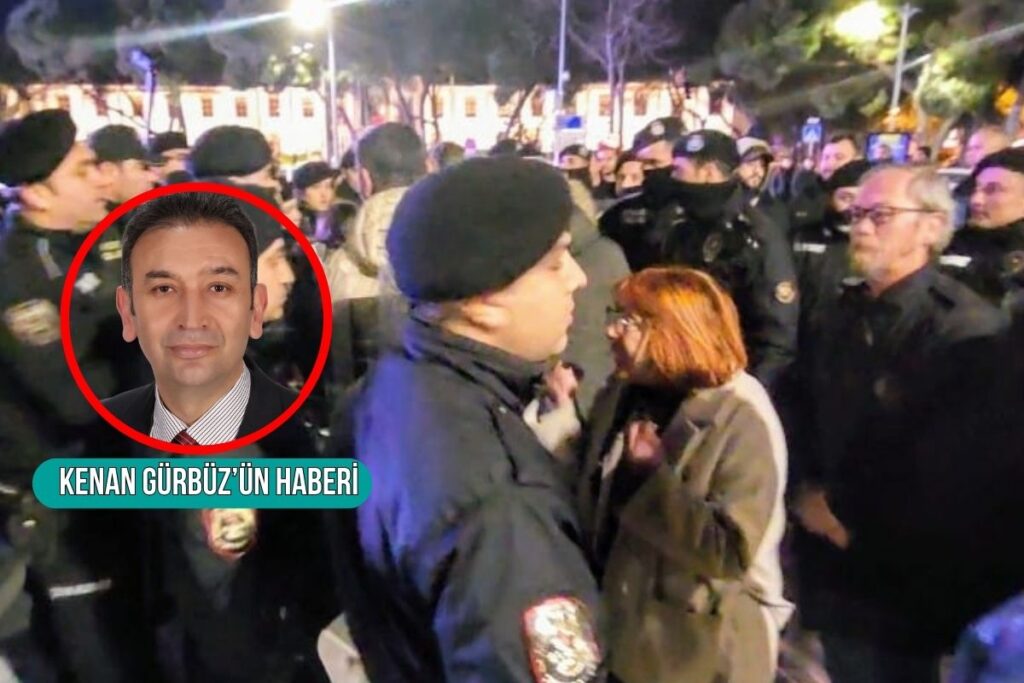 ruhsat iptaline ragmen otel insaatini surduren sinpasi valilik onunde protesto etmek isteyen gruba polis x7s41MJW