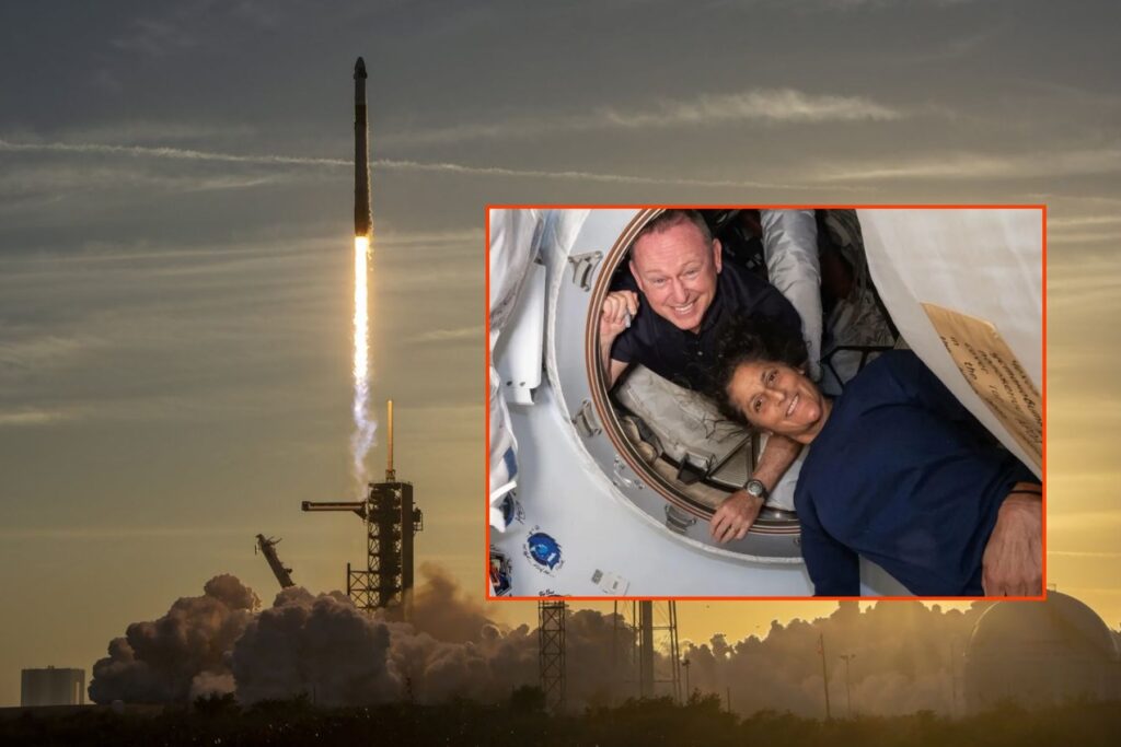 spacex nasanin mahsur kalan astronotlari geri getirmek icin roket firlatti XvucD7x6