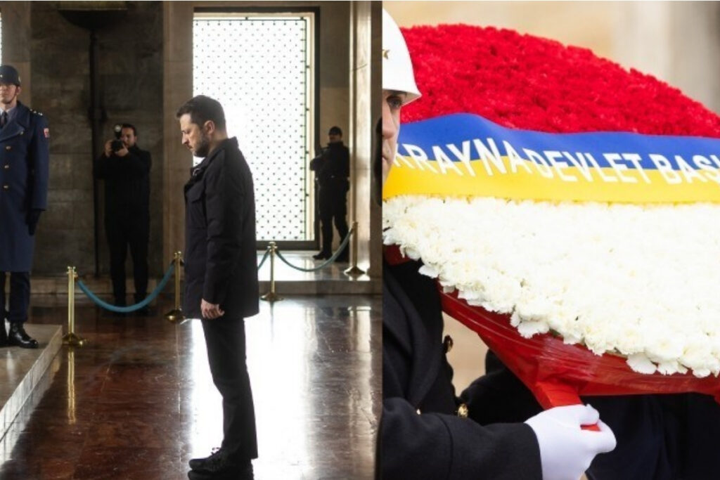 ukrayna devlet baskani volodimir zelenski anitkabiri ziyaret etti I2u2rlyp