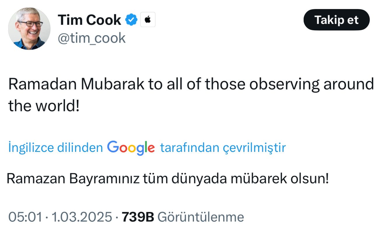 zorlu holdingte ceolar ramazan tebrigi krizi yasarken apple ceosundanramazanmesaji 0 YheMUNfK