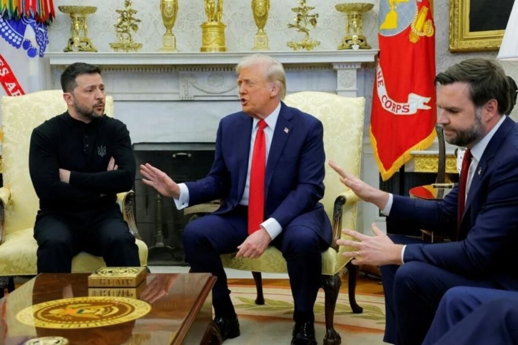 abd baskani trump ve ukrayna devlet baskani zelenskiy oval ofisteki kavgadan sonra ilk kez 4qnSdylW