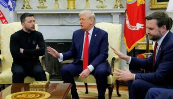abd baskani trump ve ukrayna devlet baskani zelenskiy oval ofisteki kavgadan sonra ilk kez 4qnSdylW