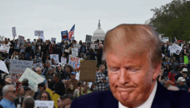 avrupa ve abdde trumpin politikalarina karsi olanlar protesto gosterileri icin sokaklara dokuldu Fx52zZIj