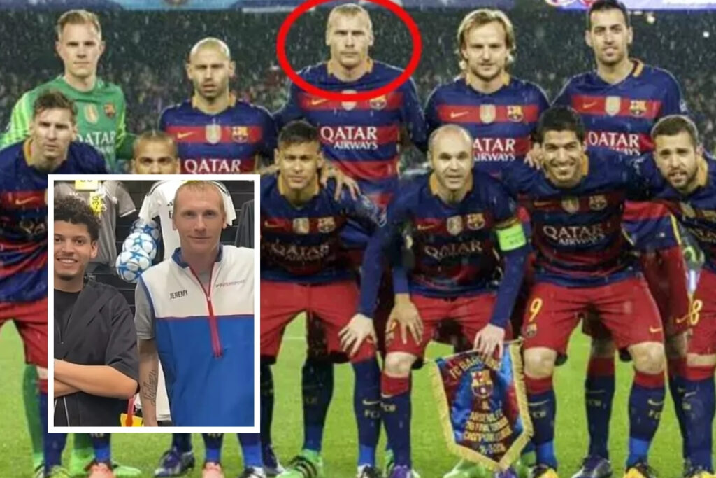bir donemlerin unlu futbolcusu jeremy mathieu simdi spor magazasinda tezgahtar K9ZGmGB9