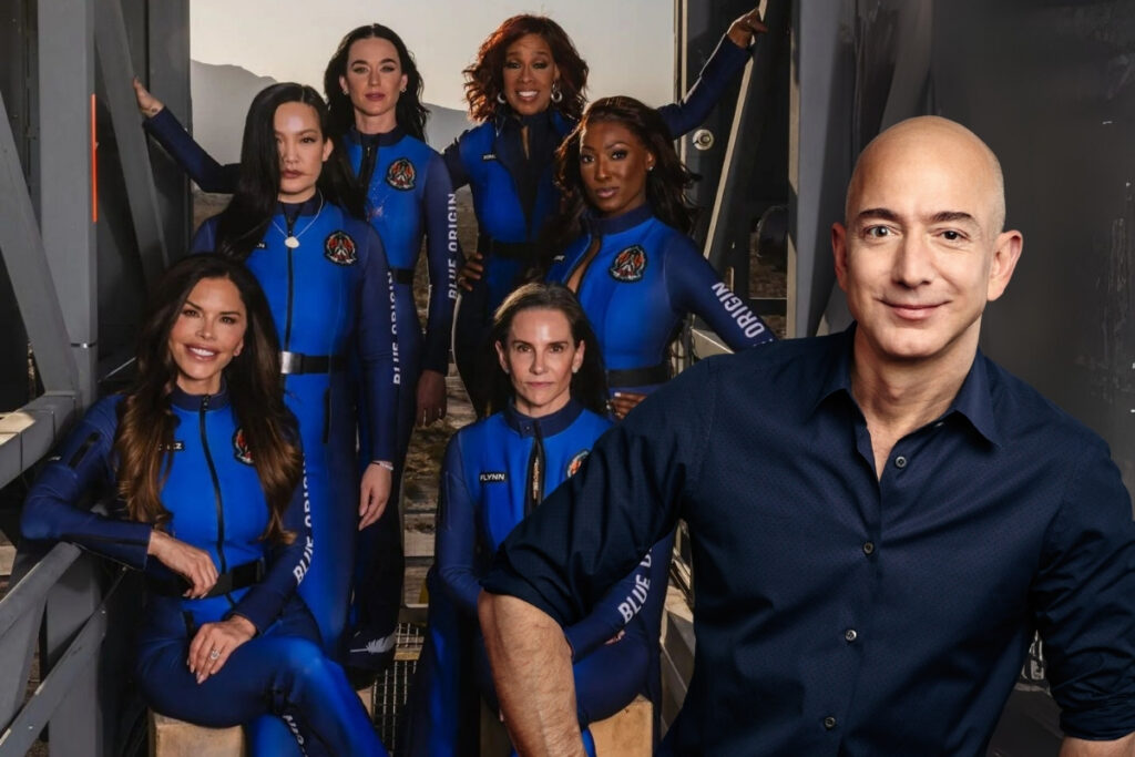 dunyanin en zengin ikinci kisisi jeff bezos venedikteki dugun oncesi nisanlisi lauren sanchezi uzaya OSYUSiTt