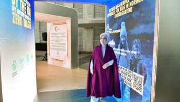 emine erdogan bmdeki sifir atik enstelasyon sergisini ziyaret etti bu bir cozum cagrisi q4Cg4r5M