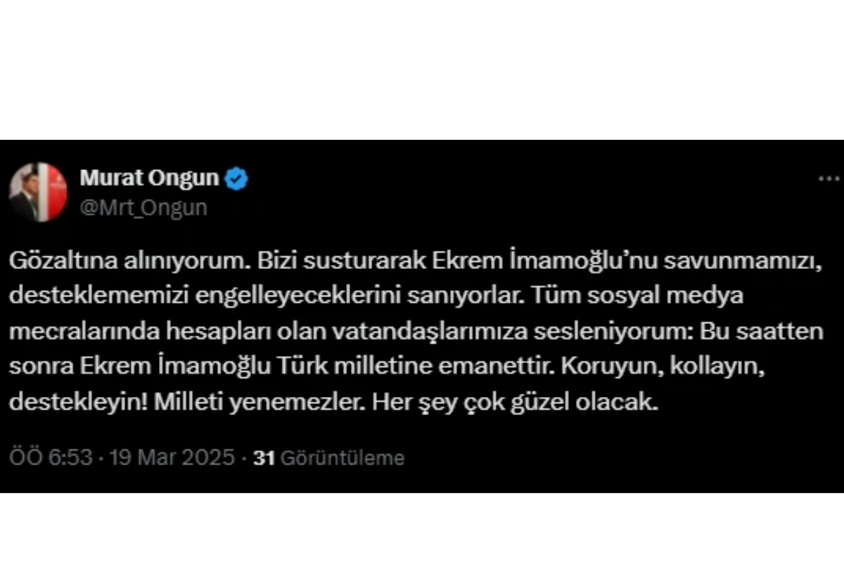 ibb baskani ekrem imamoglu ve basin danismani murat ongun gozaltina alindi 0 9ZPlHGFM