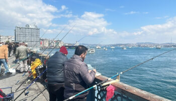 istanbulda bahar havasi bereketiyle birlikte geldi hem sokaklar doldu hem de balikcilarin kovalari idLtrtzd