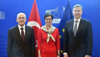 mehmet simsek abnin ekonomi temsilcileriyle bulustu isbirligine yonelik gorus birliginin olustugunu soyledi YwZyV8Yl