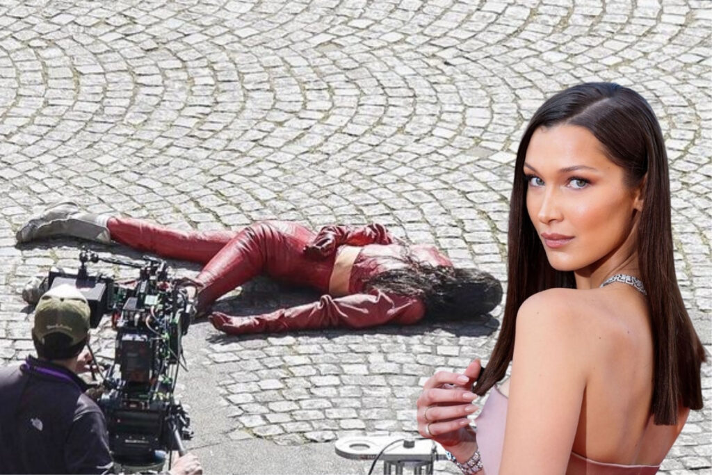 model bella hadid dizi setinde kanlar icinde J99nce7l