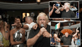 aslen cankirili olan eski ingiltere basbakani boris johnson italyada sabaha kadar eglendi YpgBFvFd