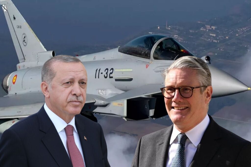 cumhurbaskani erdogan ve ingiltere basbakani starmer eurofighter ucaklarinin tedarikini gorustu BbSxbN1n