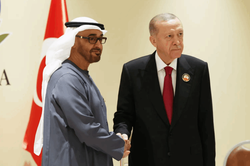 cumhurbaskani recep tayyip erdogan bae devlet baskani al nahyan ile gorustu vIvUhhOw