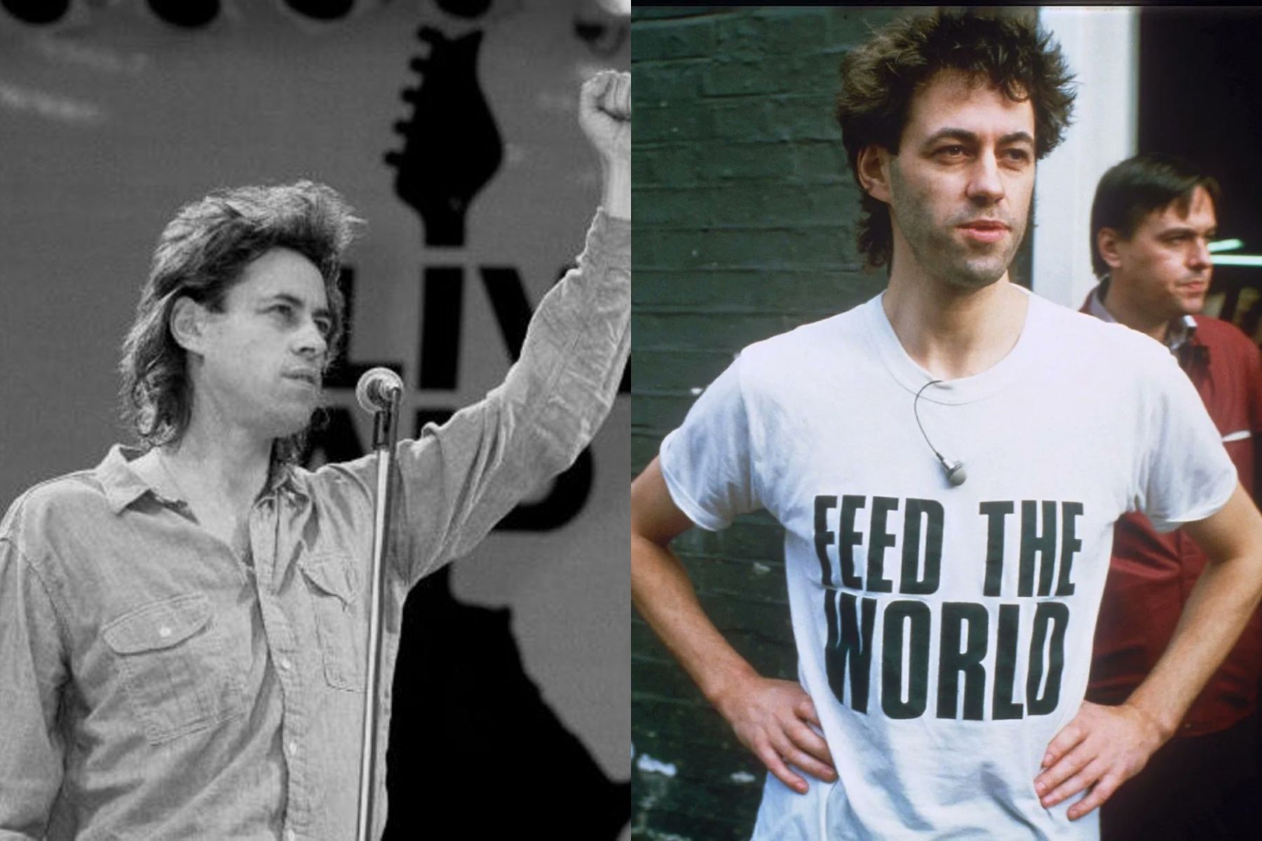 dunyaca unlu rock efsanesi bob geldof venedikte arkadaslariyla birlikte ucuz ucus icin kuyrukta beklerken 7A5NYEUd
