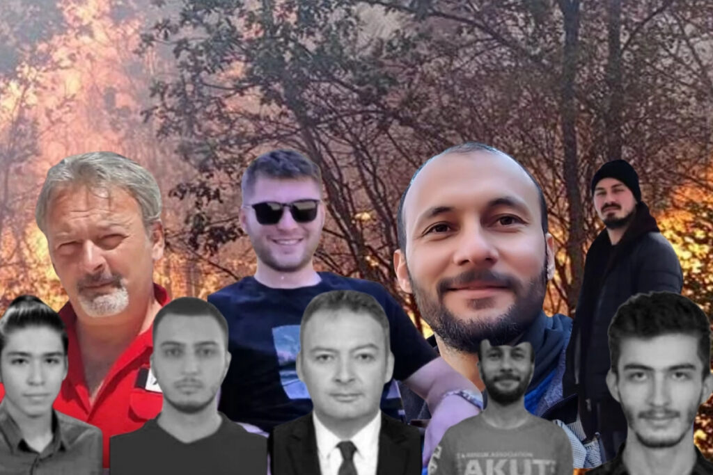eskisehir seyitgazideki orman yanginina mudahale ederken sehit olan 5 orman iscisi ve 5 akut 6bEzcYh4