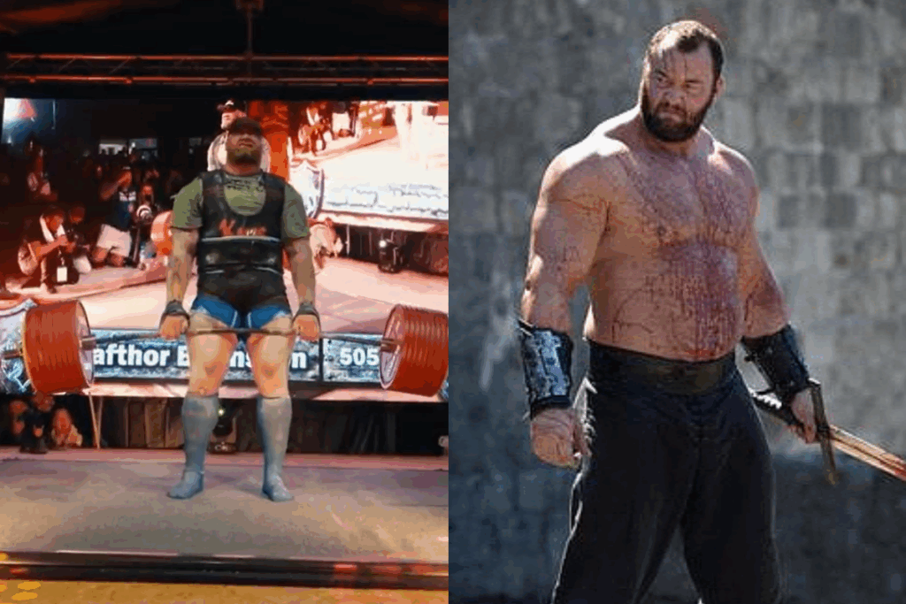 game of thronesta the mountain karakterini canlandiran hafthor bjornsson 505kg agirligi kaldirarak dunya rekoru VrDBJYM8