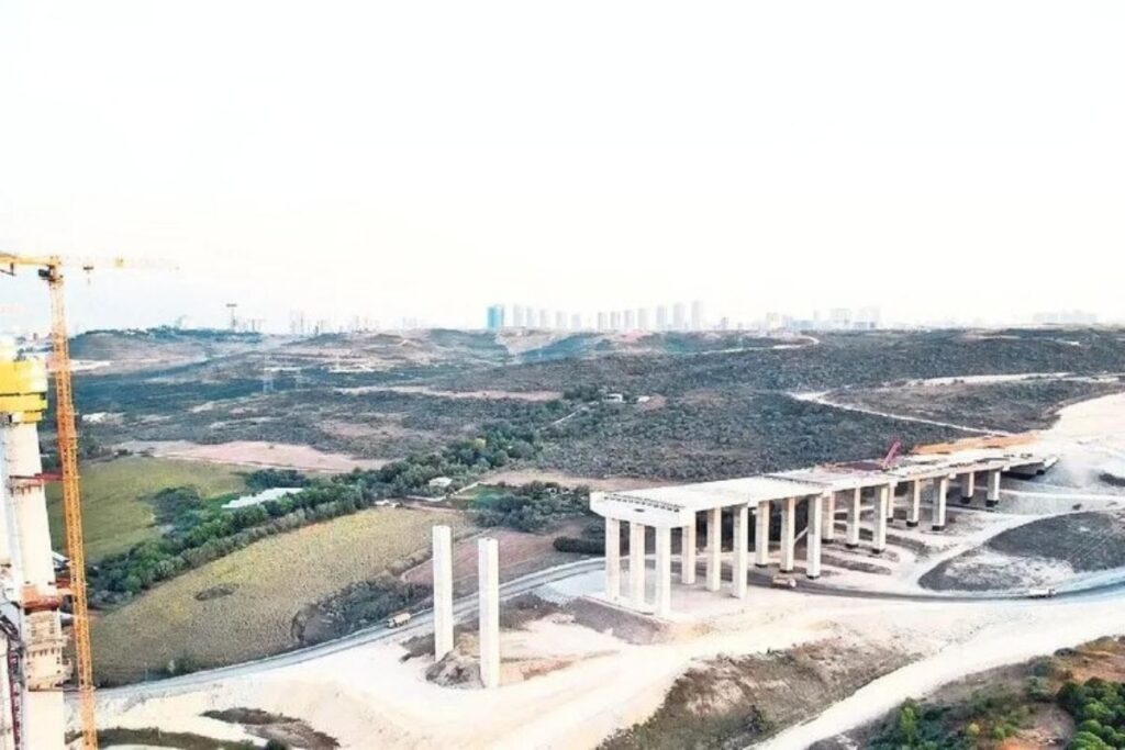 kanal istanbulun ilk koprusu 110 metreye ulasti U2Ndcypx