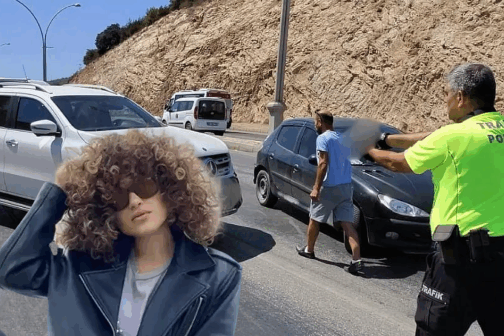 kedisi yuzunden kabin memuruna saldiran dilan citak bu kez otomobilini polisin uzerine surdu ates T1hFtuXp