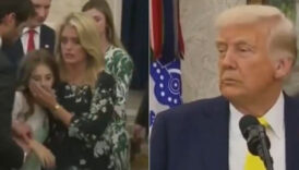 mehmet ozun beyaz saraydaki yemin toreninde torunu bayginlik gecirdi trump konusmasini kesti MEMVGVXA