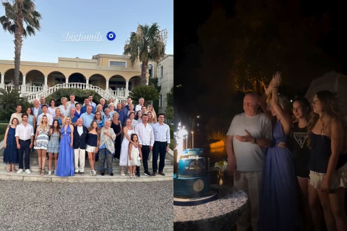 merve arkas esi arkas holding yonetim kurulu baskani lucien arkasin 80inci yasi gunu icin TZHKv53s