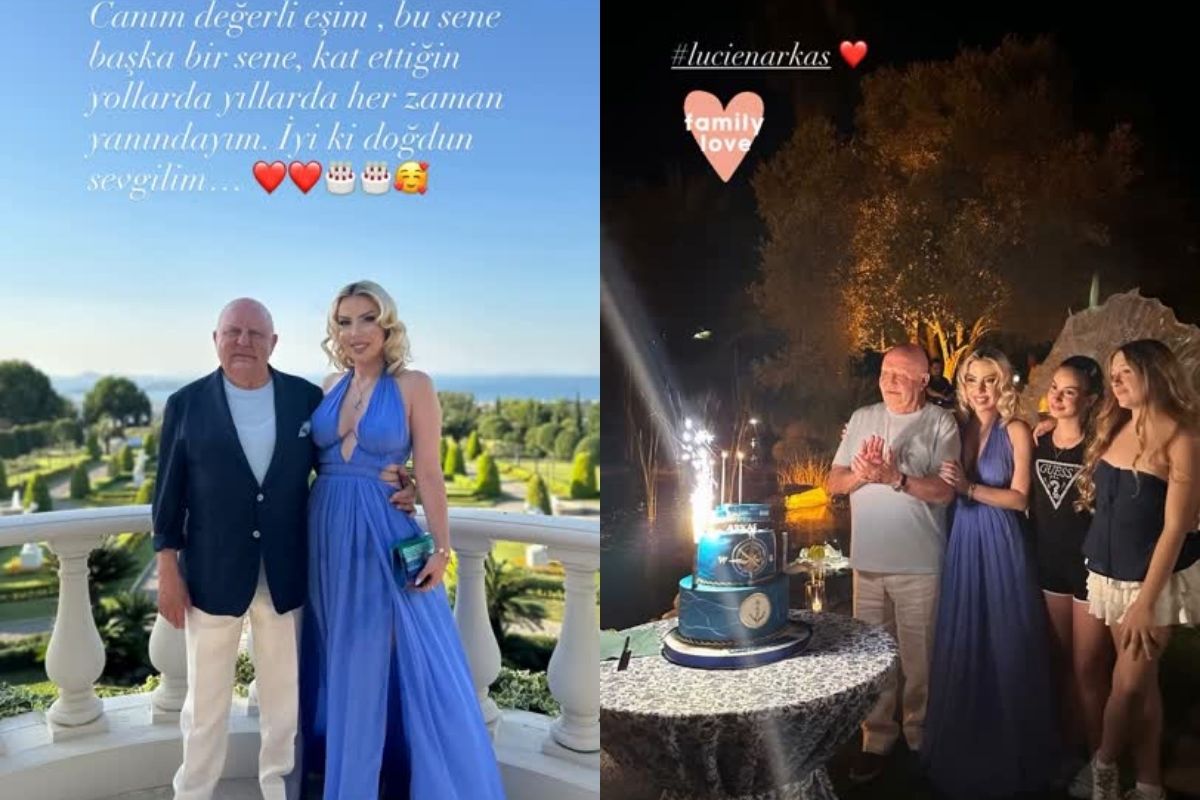 merve arkas esi arkas holding yonetim kurulu baskani lucien arkasin 80inci yasi gunu icin vuGyRv4Z