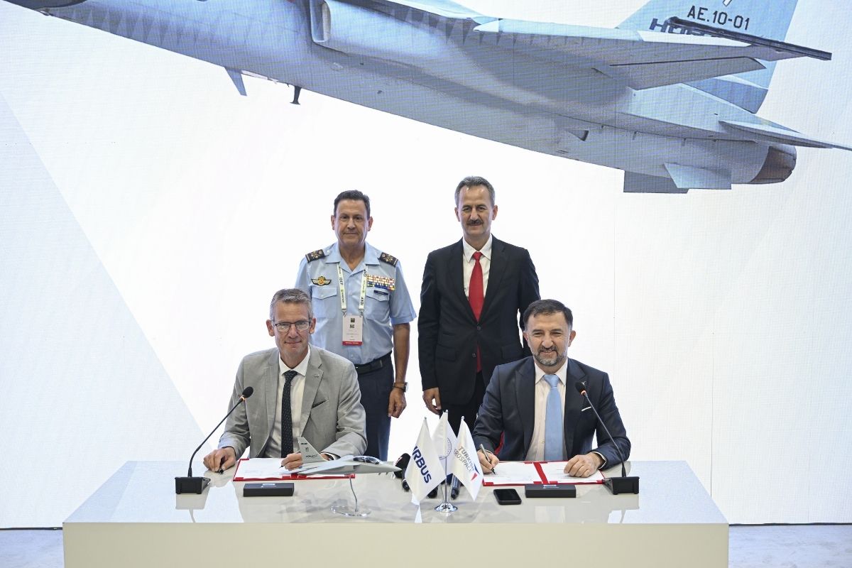 tusas ve avrupanin onde gelen havacilik sirketlerinden airbus anlasma imzaladi ispanyaya 30 hurjet satilacak Wdyz5hKg
