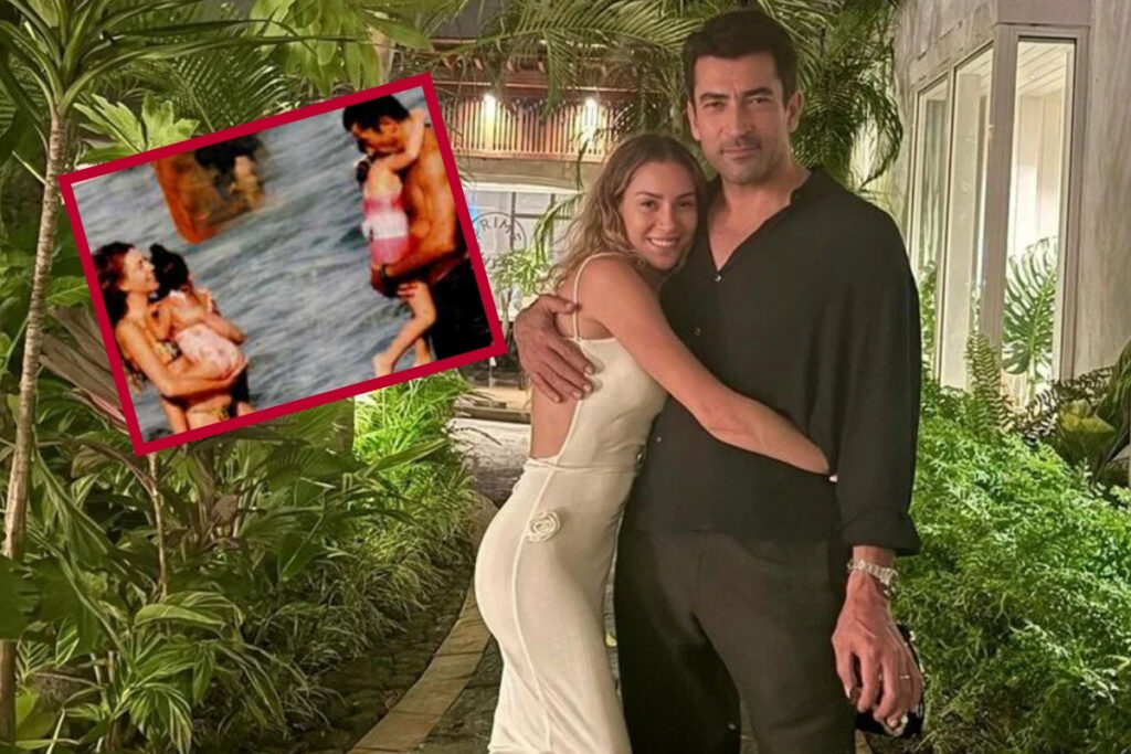 unlu oyuncu cift kenan imirzalioglu ve sinem kobal kizlariyla birlikte fun beachte goruntulendi NfRle4qw
