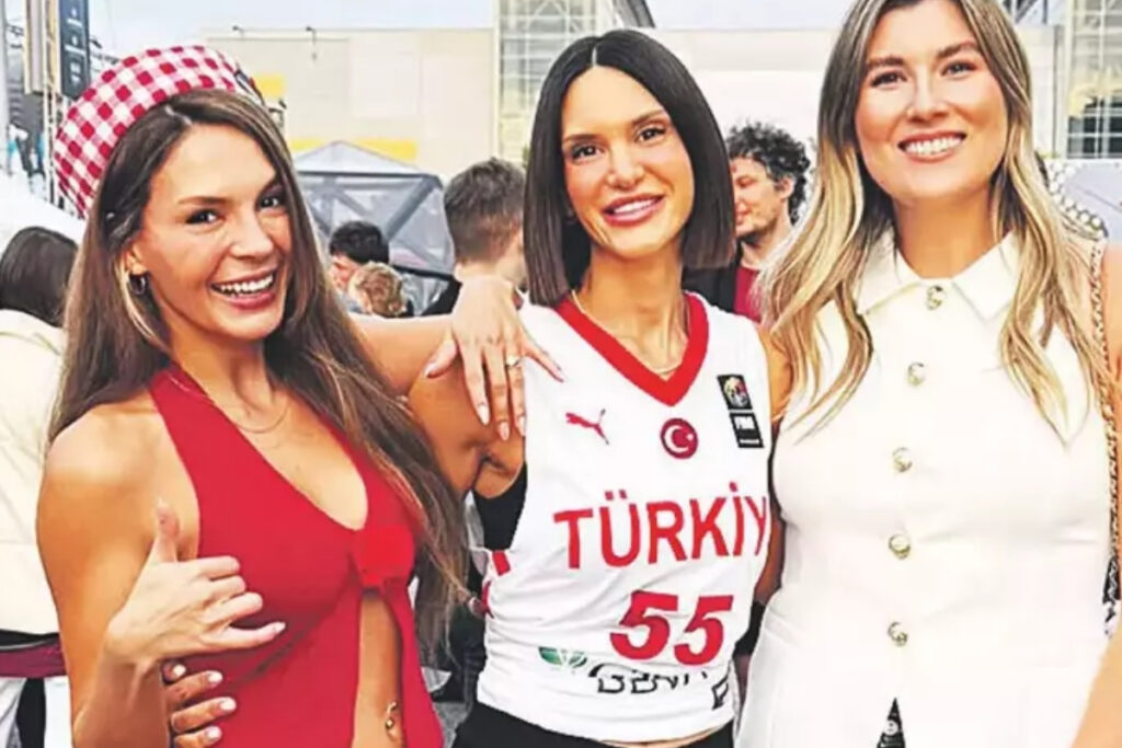 a milli basketbol takimi eurobasket 2025te letonyayi yenerken esleri tribunde moral verdi J1c59ENA