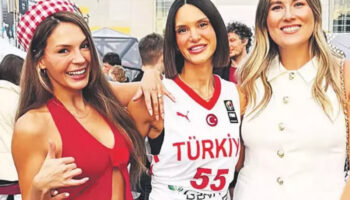 a milli basketbol takimi eurobasket 2025te letonyayi yenerken esleri tribunde moral verdi J1c59ENA