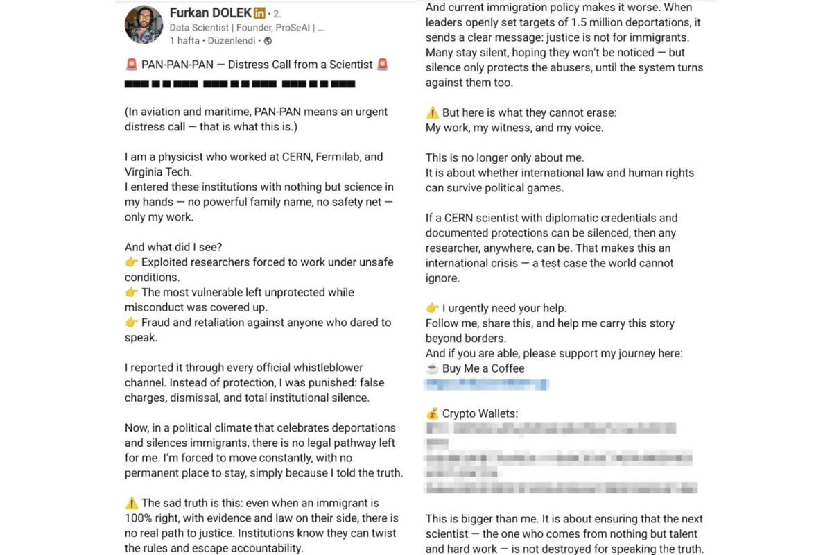 abdde gorev yaptigi kurumda usulsuzlukleri bakanliga bildiren turk bilim insani sirra kadem basti 4 Wa9atkVf