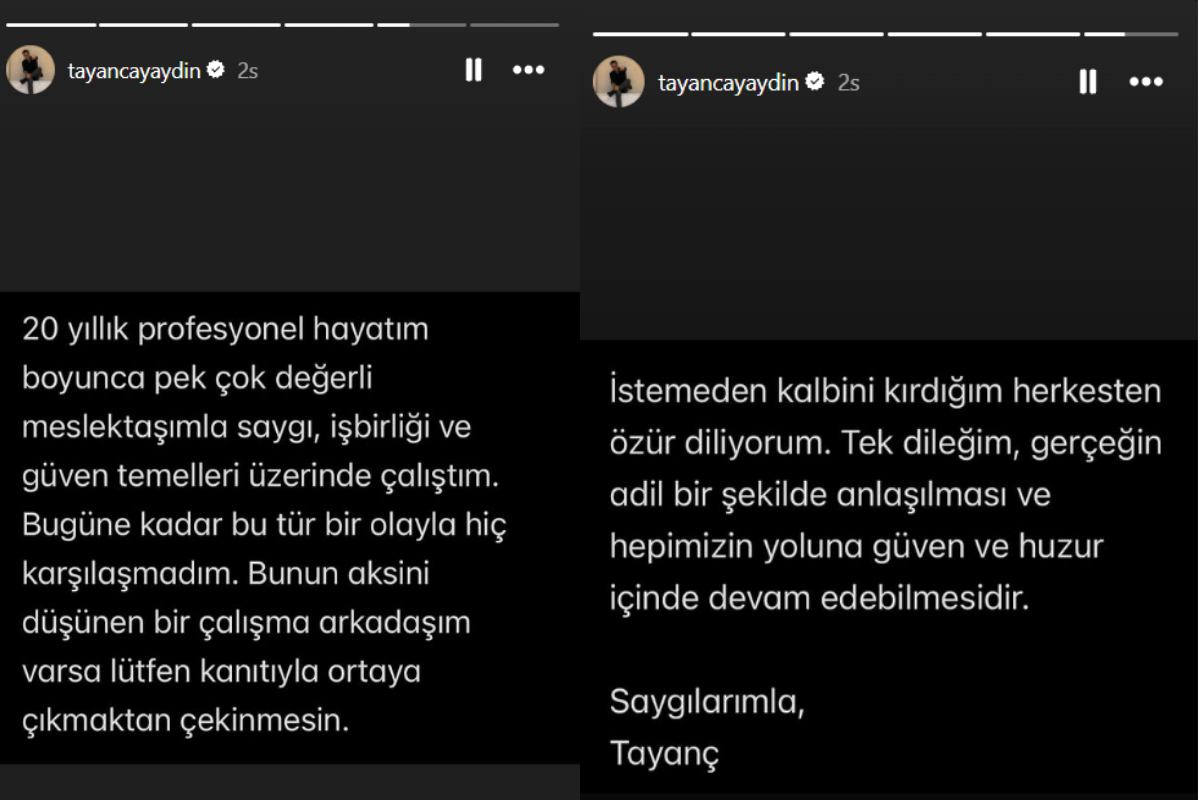 Akkaya'ya mesaj attığını kabul eden Tayanç Ayaydın’dan taciz iddialarına ilk yanıt: Taciz etmedim 3 akkayaya mesaj attigini kabul eden tayanc ayaydindan taciz iddialarina ilk yanit taciz etmedim 2 L1GdBbeM