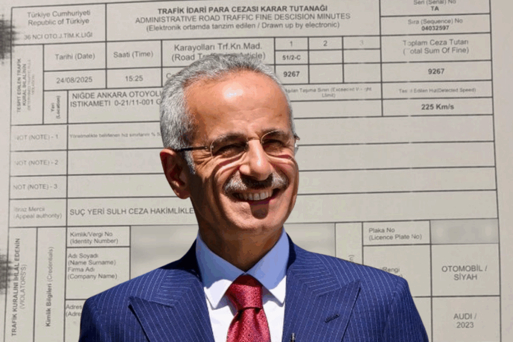 bakan otoyolda 225 kilometre hiz yapti sosyal medyada tepki gorunce kendisine kesilen cezayi paylasti wyMD6TaL