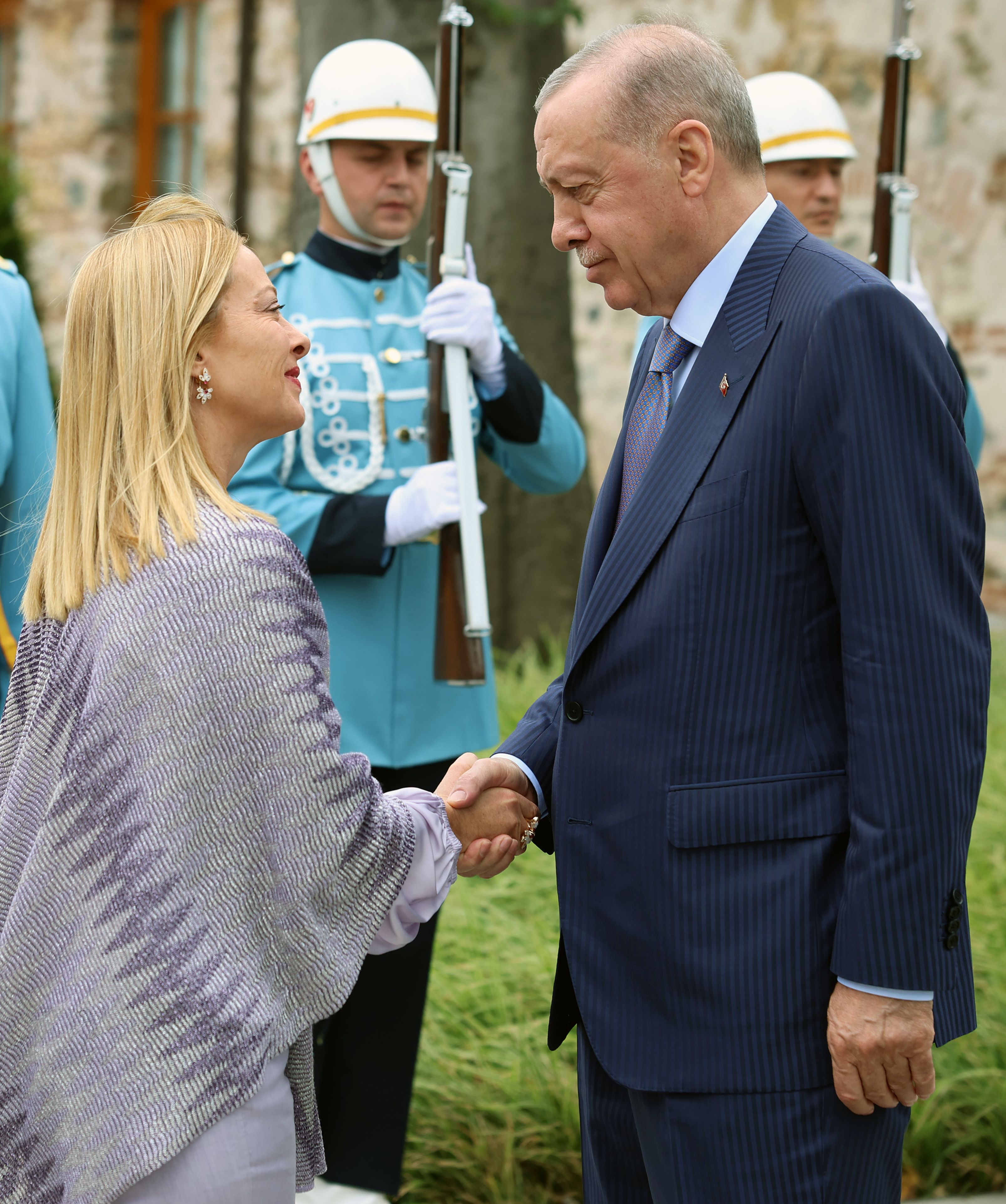cumhurbaskani erdogan italya basbakani meloni ve libya basbakani dibeybeyi kabul etti 1 hTdc6YtX